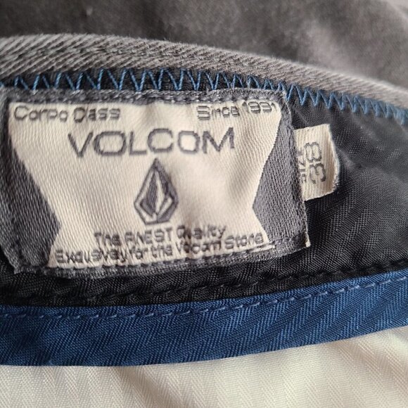 Volcom VMONTY Shorts in Charcoal Gray 10" Inseam - Picture 7 of 8